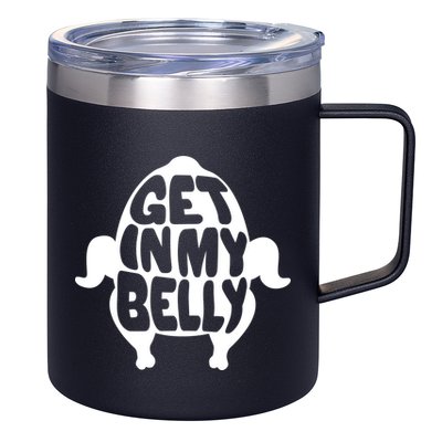 Thanksgiving Get In My Belly 12oz Stainless Steel Coffee Mug