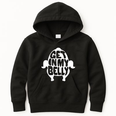 Thanksgiving Get In My Belly Kids Hoodie