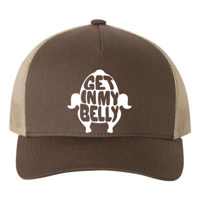 Thanksgiving Get In My Belly Yupoong Adult 5-Panel Trucker Hat