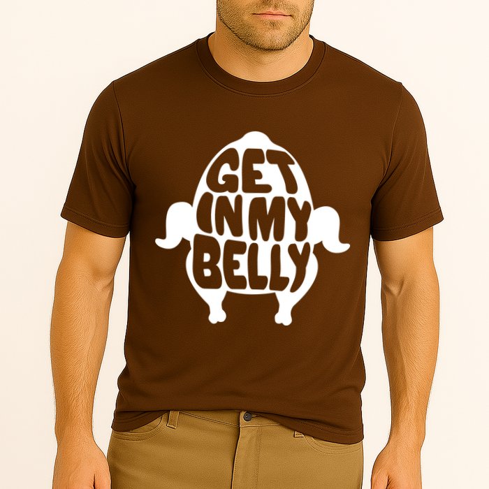 Thanksgiving Get In My Belly Cooling Performance Crew T-Shirt