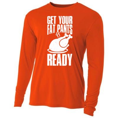 Thanksgiving Get Your Fat Pant Ready Cooling Performance Long Sleeve Crew