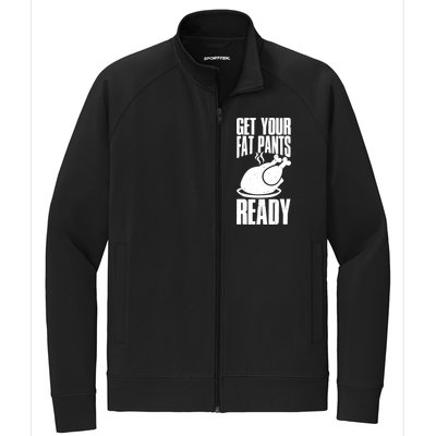 Thanksgiving Get Your Fat Pant Ready Stretch Full-Zip Cadet Jacket