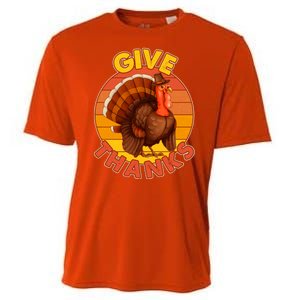 Thanksgiving Give Thanks Emblem Cooling Performance Crew T-Shirt