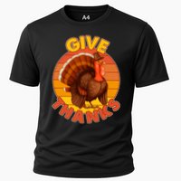 Thanksgiving Give Thanks Emblem Cooling Performance Crew T-Shirt