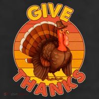 Thanksgiving Give Thanks Emblem Beanie
