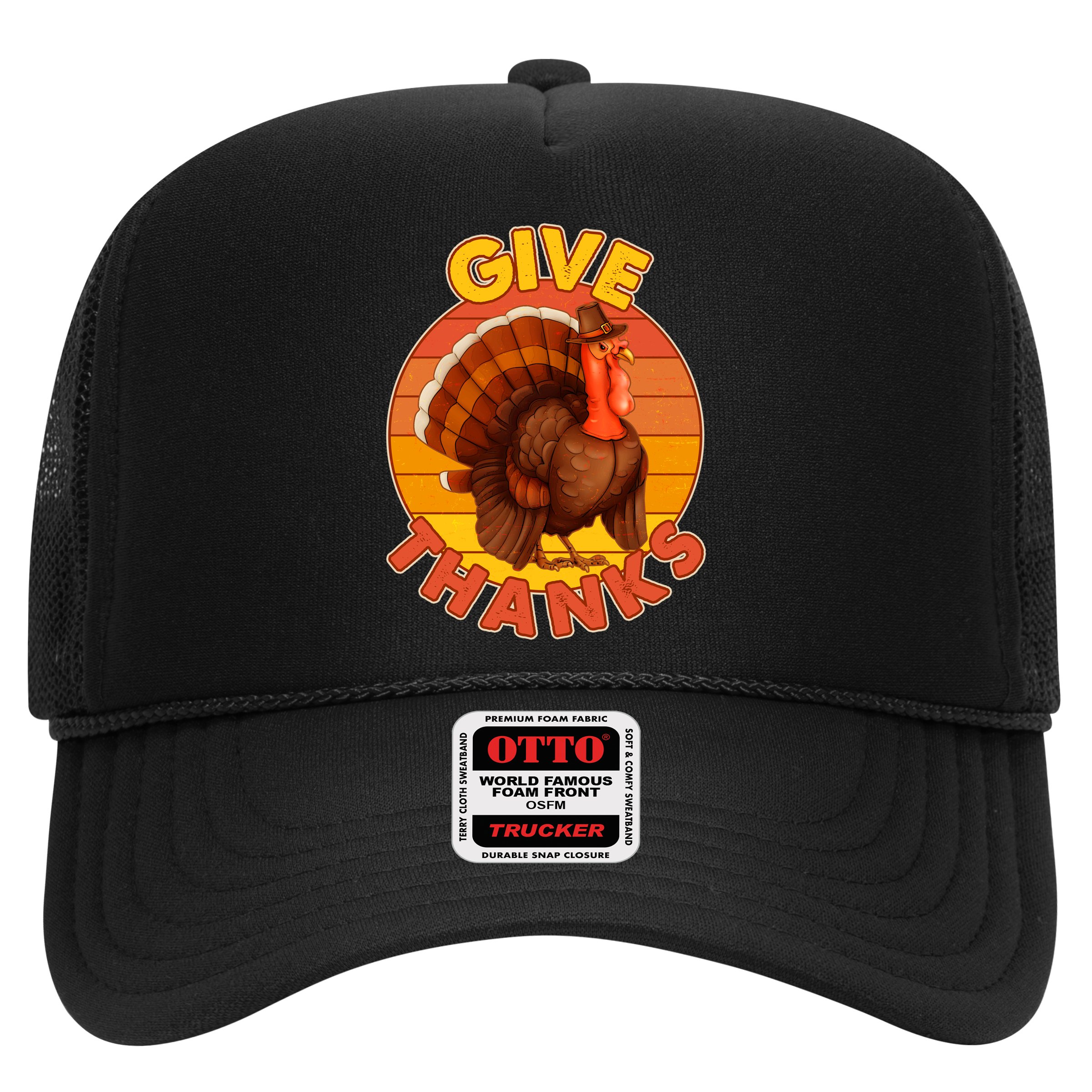Thanksgiving Give Thanks Emblem Hat