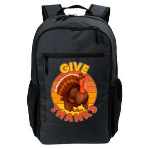 Thanksgiving Give Thanks Emblem Daily Commute Backpack