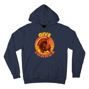 Thanksgiving Give Thanks Emblem Hoodie