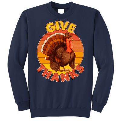 Thanksgiving Give Thanks Emblem Sweatshirt