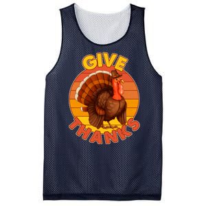 Thanksgiving Give Thanks Emblem Mesh Reversible Basketball Jersey Tank