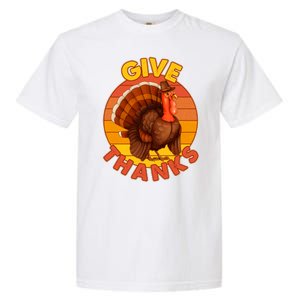 Thanksgiving Give Thanks Emblem Garment-Dyed Heavyweight T-Shirt