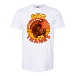 Thanksgiving Give Thanks Emblem Softstyle CVC T-Shirt