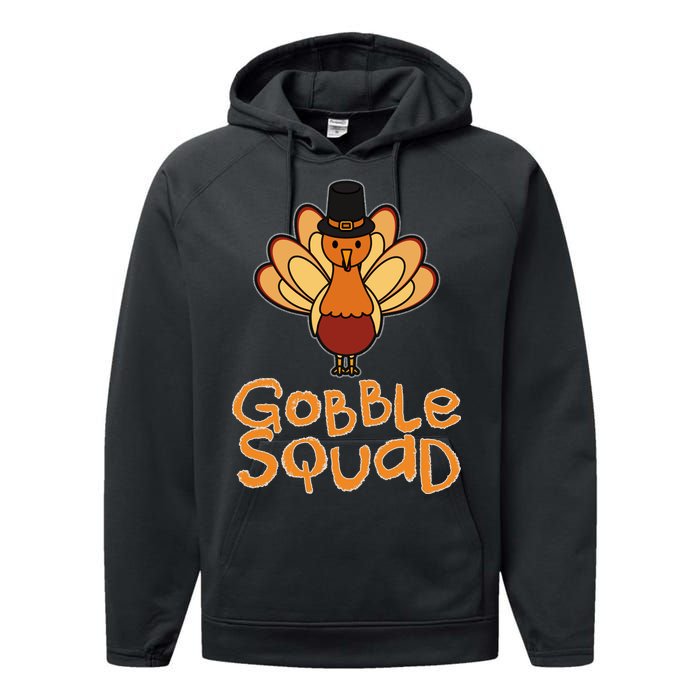 Thanksgiving Gobble Squad Performance Fleece Hoodie