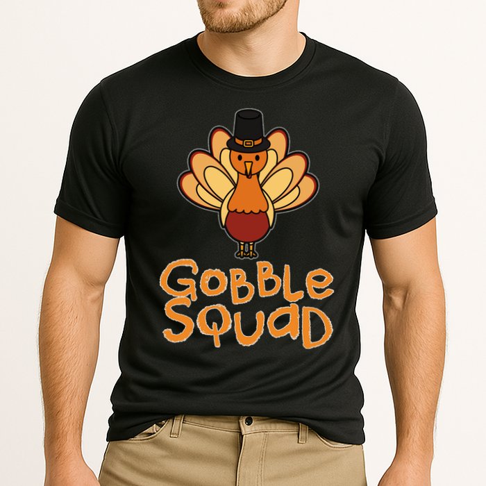 Thanksgiving Gobble Squad Cooling Performance Crew T-Shirt
