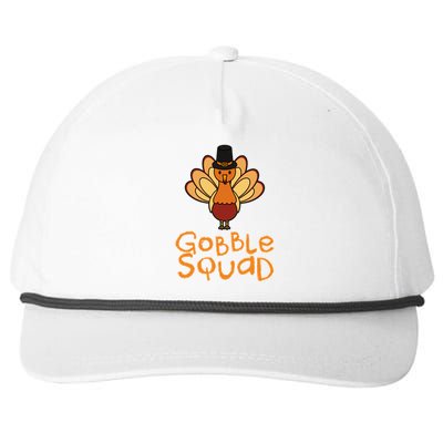 Thanksgiving Gobble Squad Snapback Five-Panel Rope Hat