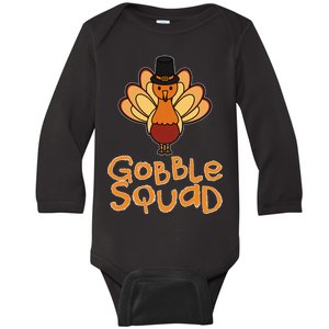 Thanksgiving Gobble Squad Baby Long Sleeve Bodysuit