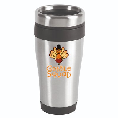 Thanksgiving Gobble Squad 16oz Travel Tumbler