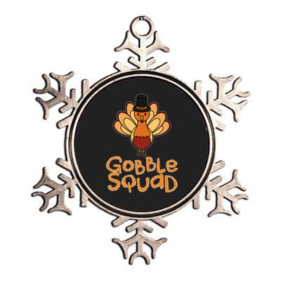 Thanksgiving Gobble Squad Metallic Star Ornament