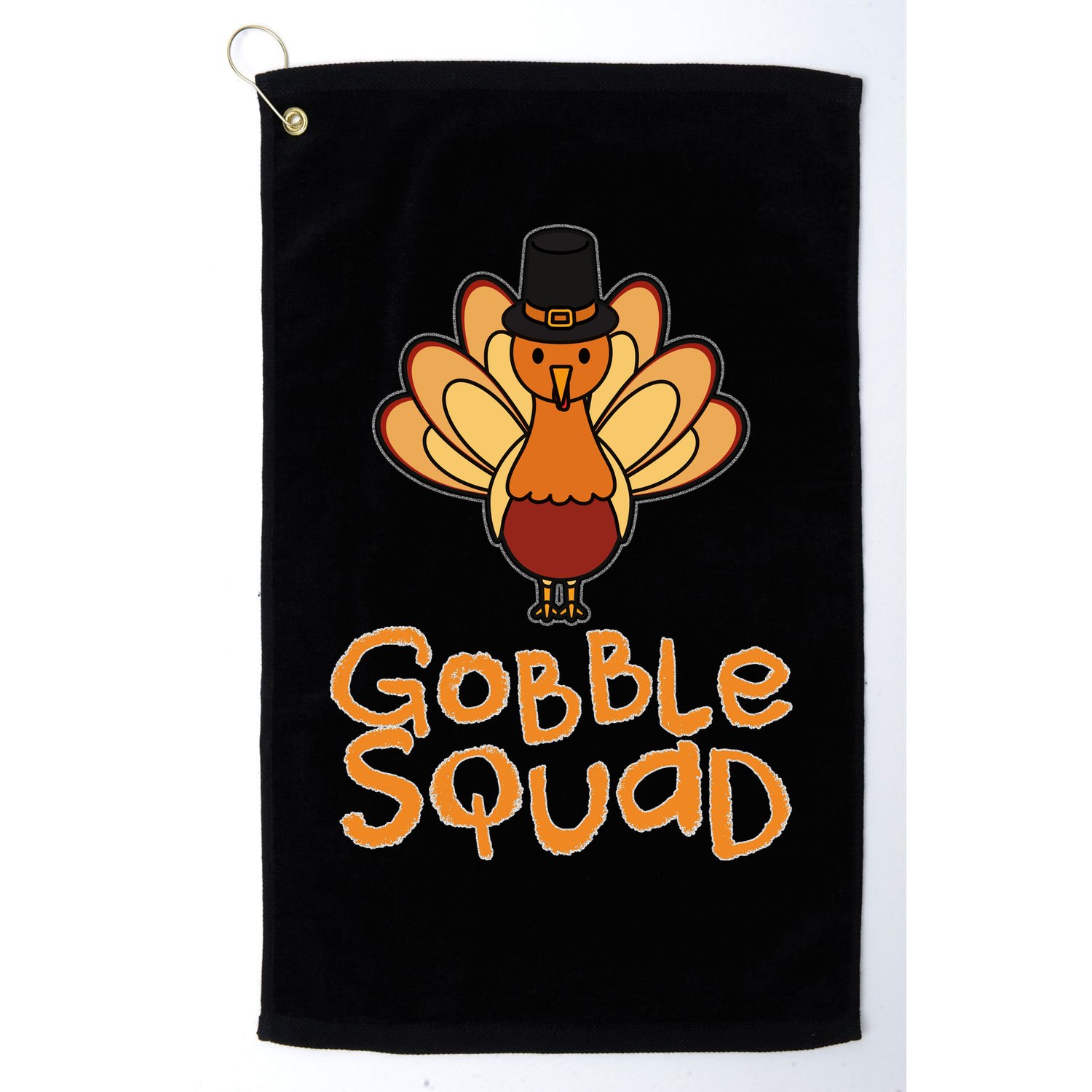 Thanksgiving Gobble Squad Golf Towel