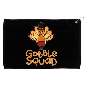 Thanksgiving Gobble Squad Grommeted Golf Towel