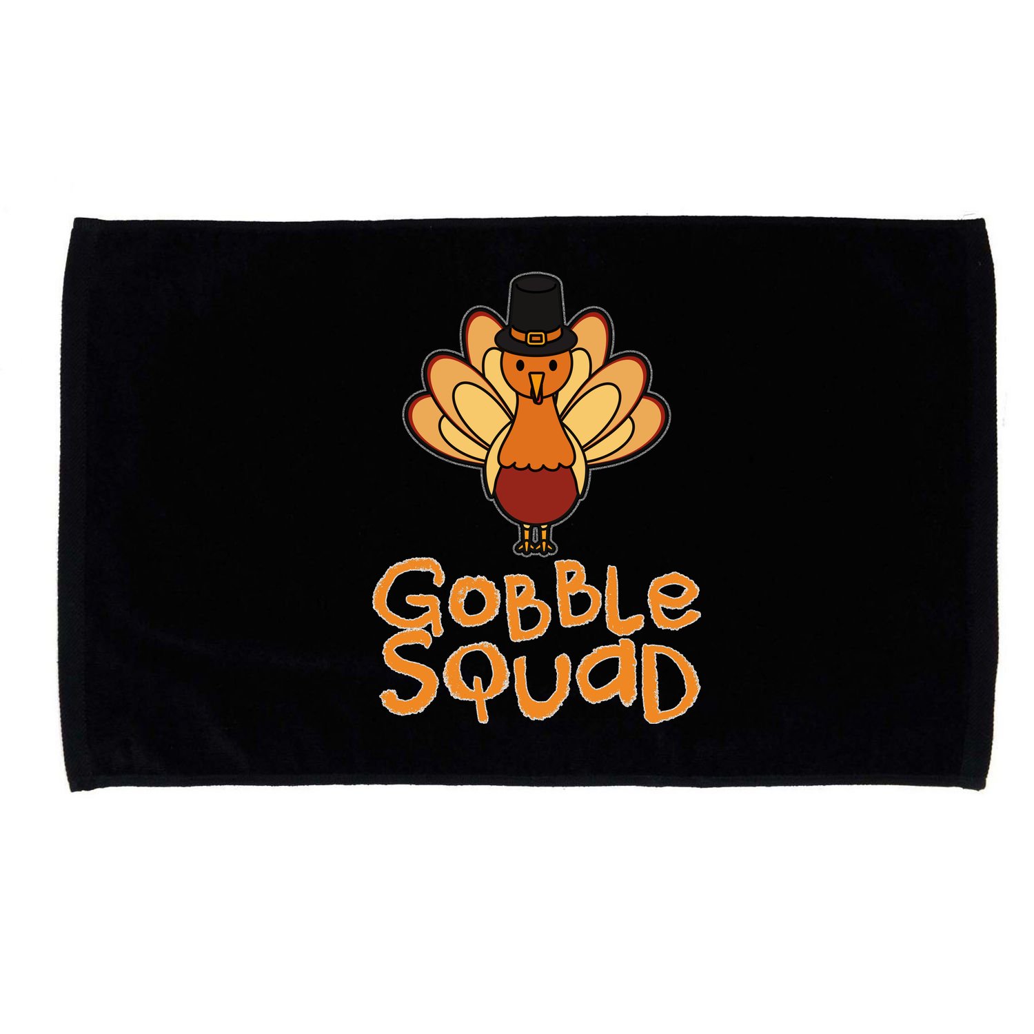 Thanksgiving Gobble Squad Microfiber Hand Towel
