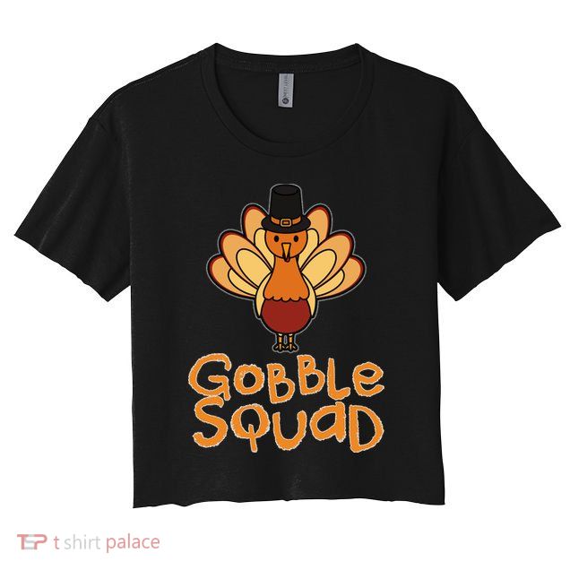 Thanksgiving Gobble Squad Crop Top