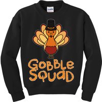 Thanksgiving Gobble Squad Kids Sweatshirt