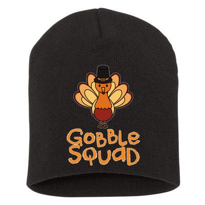 Thanksgiving Gobble Squad Short Acrylic Beanie