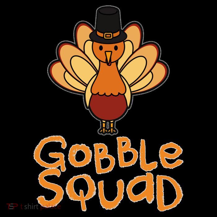 Thanksgiving Gobble Squad Wool Snapback Cap