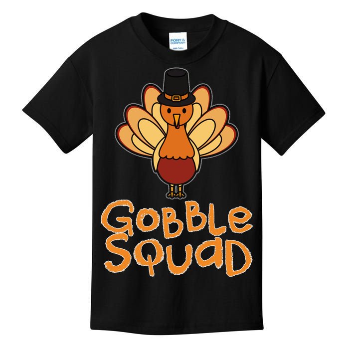 Thanksgiving Gobble Squad Kids T-Shirt