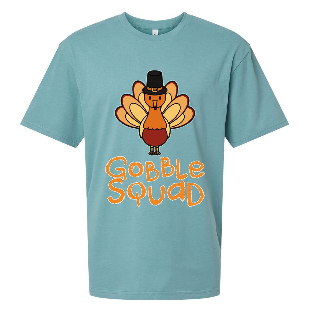 Thanksgiving Gobble Squad Sueded Cloud Jersey T-Shirt