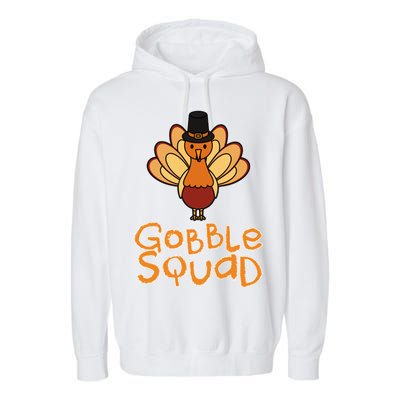 Thanksgiving Gobble Squad Garment-Dyed Fleece Hoodie