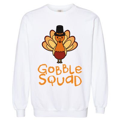Thanksgiving Gobble Squad Garment-Dyed Sweatshirt