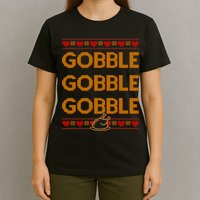 Thanksgiving Gobble X3 Ugly Sweater T-Shirt