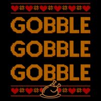 Thanksgiving Gobble X3 Ugly Sweater Sustainable Bucket Hat