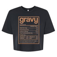 Thanksgiving Gravy Nutrition Facts Bella+Canvas Jersey Crop Tee