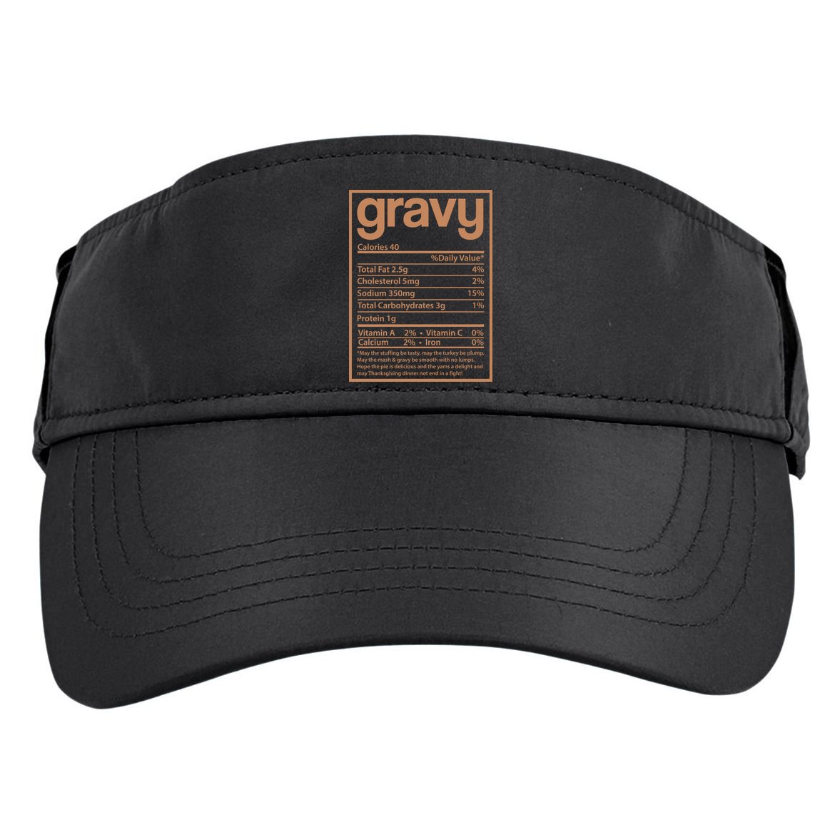 Thanksgiving Gravy Nutrition Facts Adult Drive Performance Visor