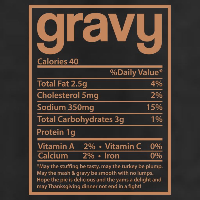 Thanksgiving Gravy Nutrition Facts Adult Drive Performance Visor