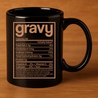Thanksgiving Gravy Nutrition Facts 11oz C Handle Ceramic Mug