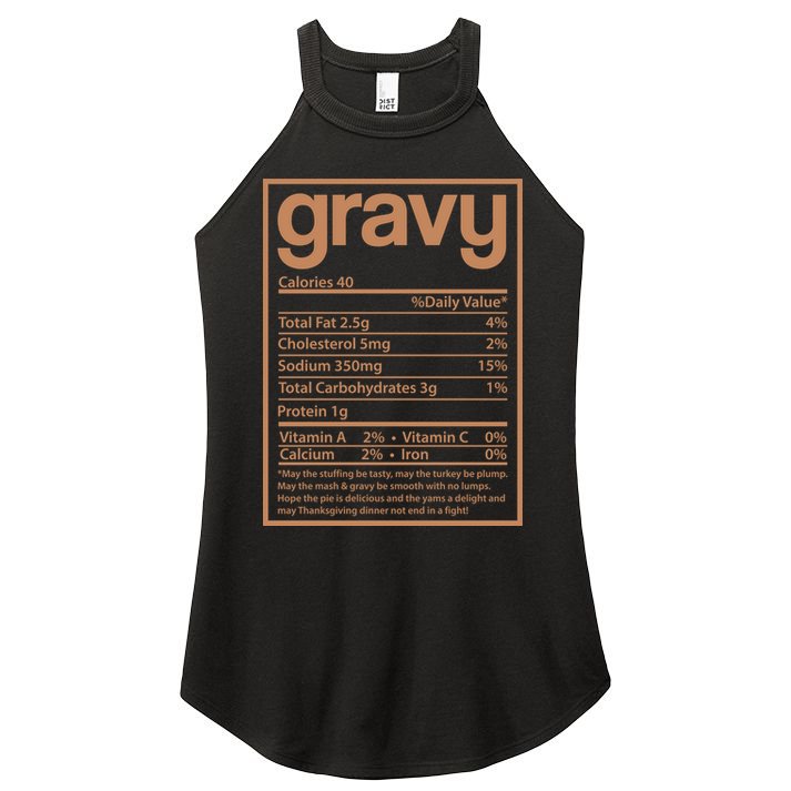 Thanksgiving Gravy Nutrition Facts Women's Perfect Tri Rocker Tank