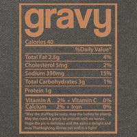 Thanksgiving Gravy Nutrition Facts Cotton Canvas Backpack