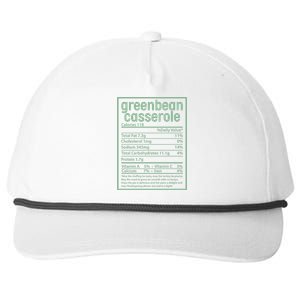 Thanksgiving Greenbean Casserole Nutrition Facts Snapback Five-Panel Rope Hat