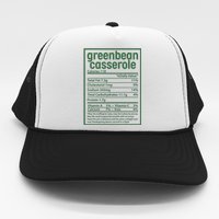 Thanksgiving Greenbean Casserole Nutrition Facts Trucker Hat