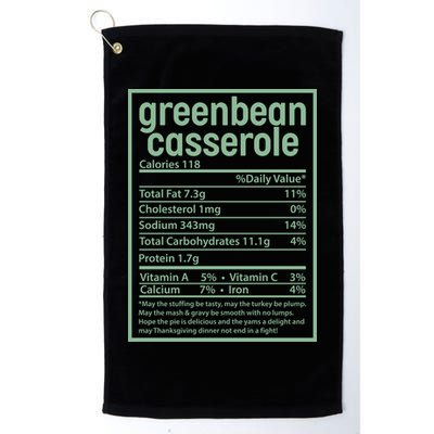 Thanksgiving Greenbean Casserole Nutrition Facts Golf Towel