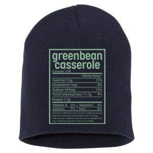 Thanksgiving Greenbean Casserole Nutrition Facts Short Acrylic Beanie