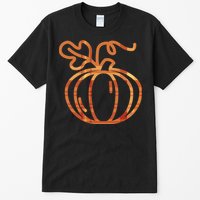 Thanksgiving Halloween Pumpkin Fall Autumn Plaid Tall T-Shirt