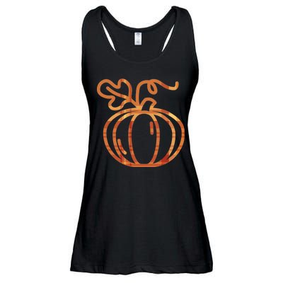 Thanksgiving Halloween Pumpkin Fall Autumn Plaid Ladies Essential Flowy Tank