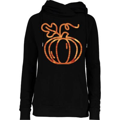 Thanksgiving Halloween Pumpkin Fall Autumn Plaid Womens Funnel Neck Pullover Hood