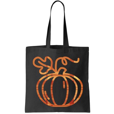 Thanksgiving Halloween Pumpkin Fall Autumn Plaid Bag