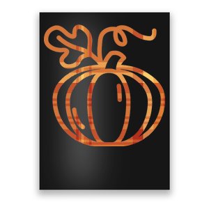 Thanksgiving Halloween Pumpkin Fall Autumn Plaid Poster